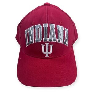 Indiana Hoosiers Red Baseball Cap University Athletics Adjustable One Size